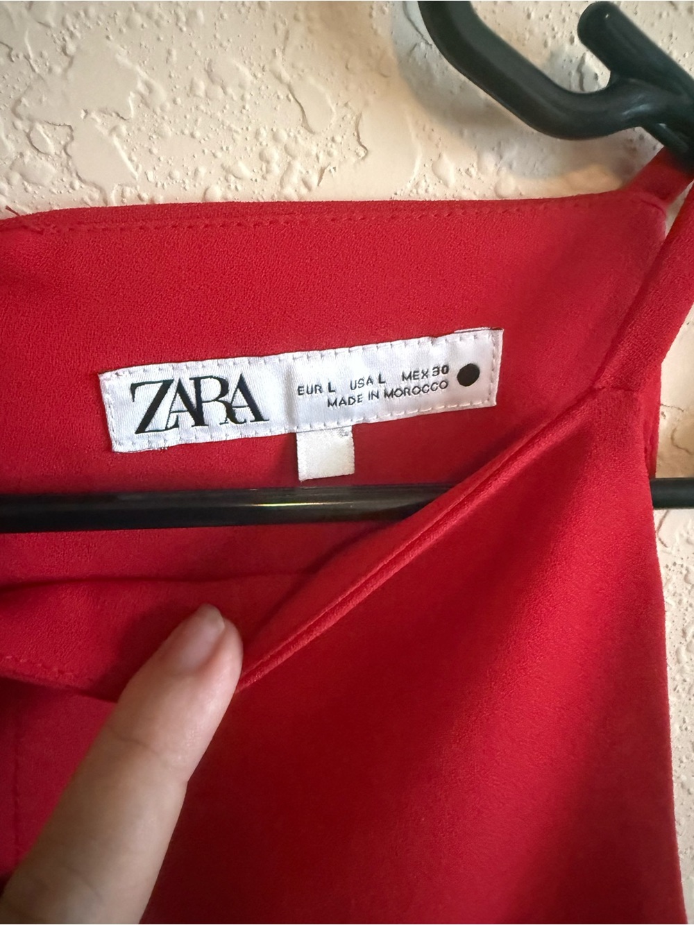 ZARA Red Sleeveless Jumpsuit